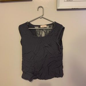 Grey with open lace in back